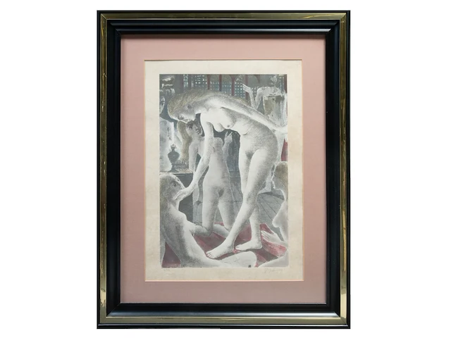 Paul delvaux (1897-1994), 'salomé', lithograph, n° 6/50 60 x 40 cm. (23.62 x 15 3/4 in.), frame: 98.5 x 78.5 cm. (38.78 x 30.91 in.) - afbeelding 3 van  6
