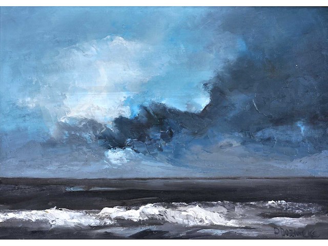 Paul permeke - marine - olie op doek - 60x70 cm - afbeelding 3 van  10