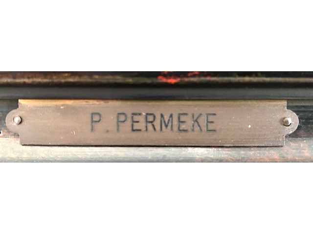 Paul permeke - paysage enneigé - olie op paneel - 30x40 cm - afbeelding 7 van  8
