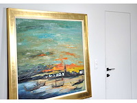 Paul permeke - port-louis, bretagne - olie op doek - 100x120 - 1965 - afbeelding 4 van  15