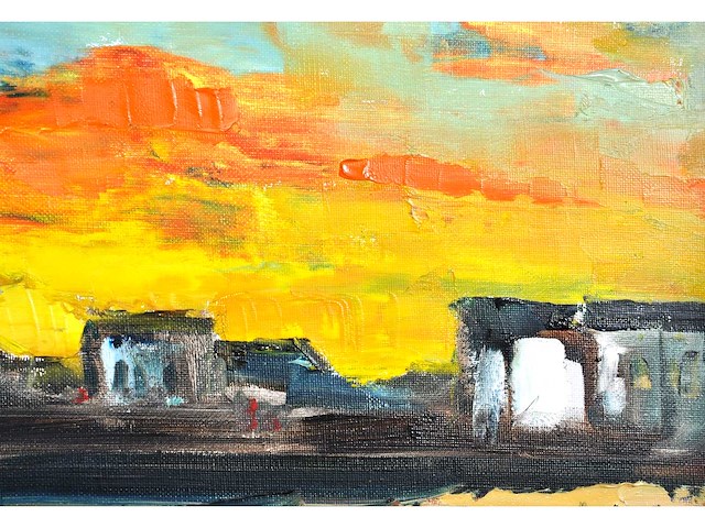 Paul permeke - port-louis, bretagne - olie op doek - 100x120 - 1965 - afbeelding 11 van  15