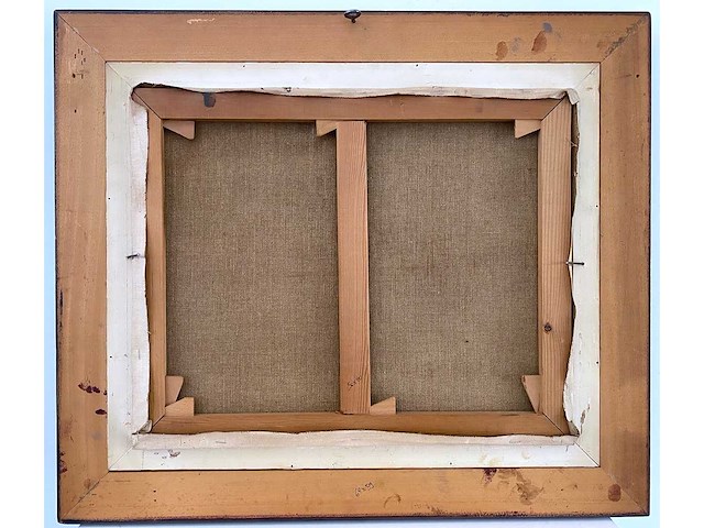 Paul permeke - uitzicht op het platteland - olie op doek - 40x50 cm - afbeelding 8 van  8