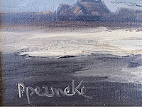 Paul permeke - uitzicht op het platteland - olie op doek - 40x50 cm - afbeelding 3 van  8