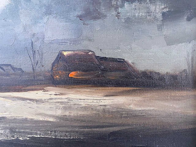 Paul permeke - uitzicht op het platteland - olie op doek - 40x50 cm - afbeelding 4 van  8