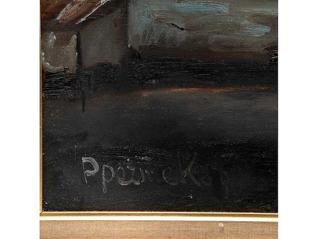 Paul permeke - winteravond - olie op doek - 130x175 cm - afbeelding 4 van  8
