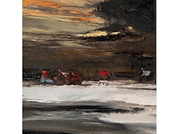 Paul permeke - winteravond - olie op doek - 130x175 cm - afbeelding 6 van  8