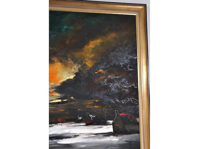 Paul permeke - winteravond - olie op doek - 130x175 cm - afbeelding 11 van  12
