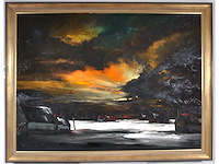 Paul permeke - winteravond - olie op doek - 130x175 cm - afbeelding 1 van  12