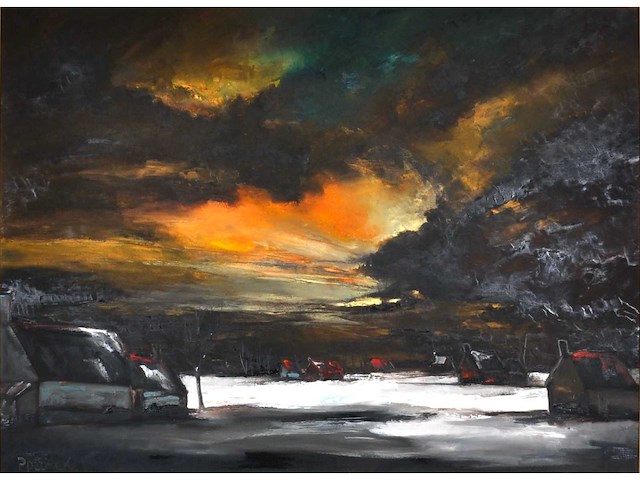 Paul permeke - winteravond - olie op doek - 130x175 cm - afbeelding 13 van  13