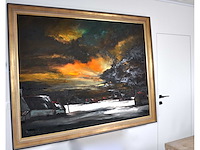 Paul permeke - winteravond - olie op doek - 130x175 cm - afbeelding 3 van  12