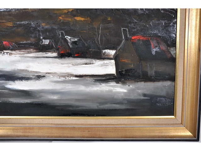 Paul permeke - winteravond - olie op doek - 130x175 cm - afbeelding 5 van  12