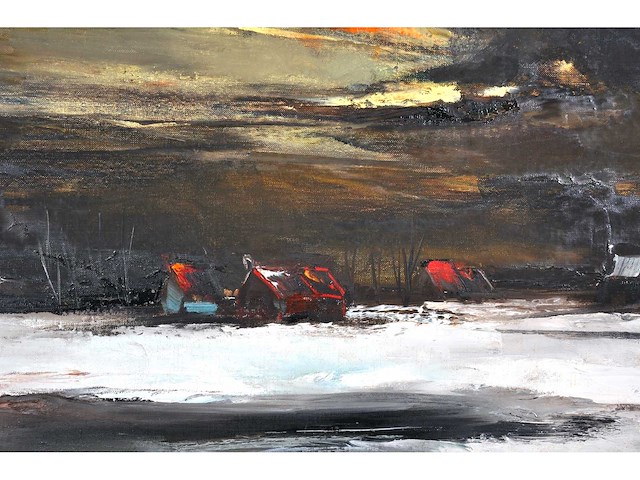 Paul permeke - winteravond - olie op doek - 130x175 cm - afbeelding 7 van  12