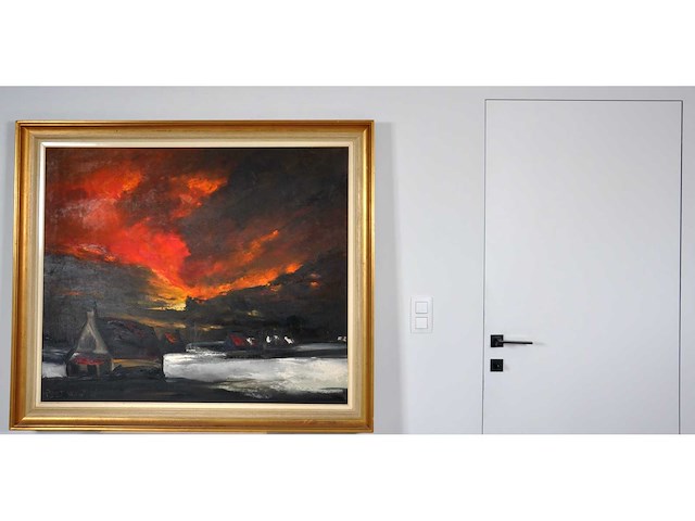 Paul permeke - winterlandschap - olie op doek - groot - afbeelding 3 van  12