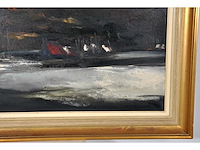 Paul permeke - winterlandschap - olie op doek - groot - afbeelding 8 van  12