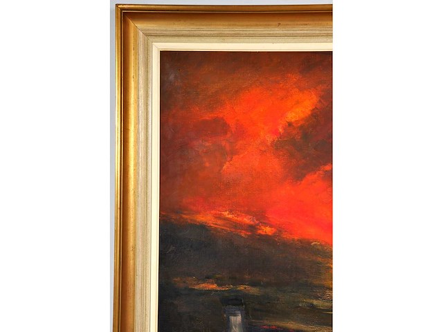 Paul permeke - winterlandschap - olie op doek - groot - afbeelding 9 van  12