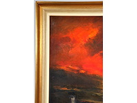 Paul permeke - winterlandschap - olie op doek - groot - afbeelding 9 van  12