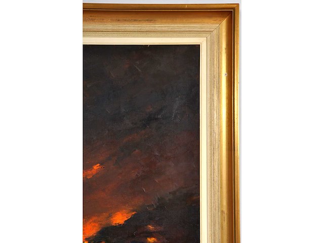 Paul permeke - winterlandschap - olie op doek - groot - afbeelding 10 van  12