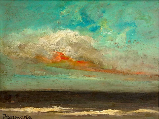 Paul permeke – marine - olie op paneel - afbeelding 2 van  4