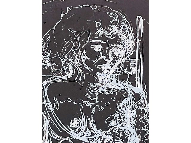 Paul verbeeck - zeefdruk - ingelijst - afbeelding 2 van  6