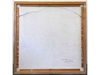 Paul wiggers - midi libre - olie op paneel - 100x100 cm - incl. cataloog - afbeelding 1 van  3