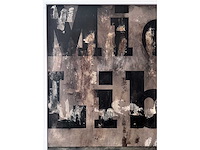 Paul wiggers - midi libre - olie op paneel - 100x100 cm - incl. cataloog - afbeelding 2 van  3