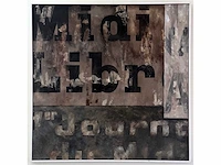 Paul wiggers - midi libre - olie op paneel - 100x100 cm - incl. cataloog