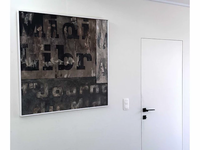 Paul wiggers - midi libre - olie op paneel - 100x100 cm - incl. cataloog - afbeelding 3 van  11
