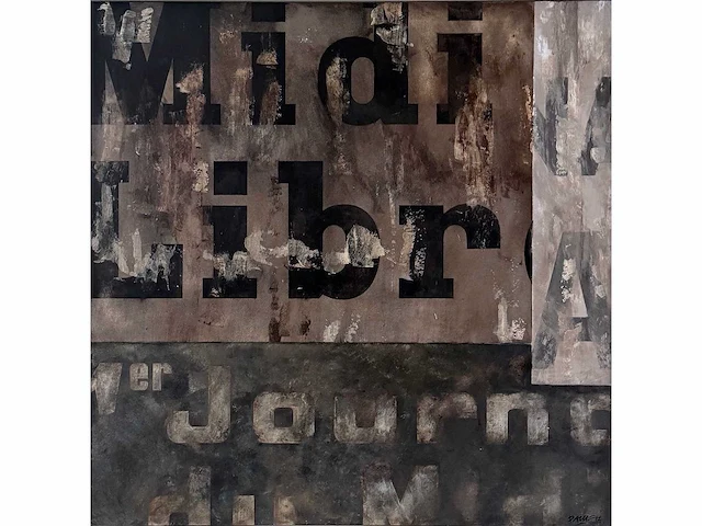 Paul wiggers - midi libre - olie op paneel - 100x100 cm - incl. cataloog - afbeelding 4 van  11