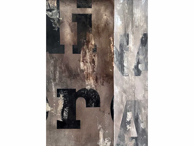 Paul wiggers - midi libre - olie op paneel - 100x100 cm - incl. cataloog - afbeelding 7 van  11