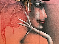 Paul wunderlich : tete d'une femme