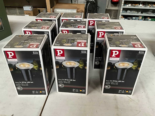 Paulmann 937.88 rvs grond inbouwlamp ip67 (9x) - afbeelding 1 van  4