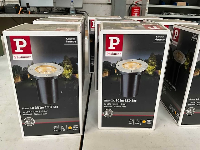 Paulmann 937.88 rvs grond inbouwlamp ip67 (9x) - afbeelding 3 van  4
