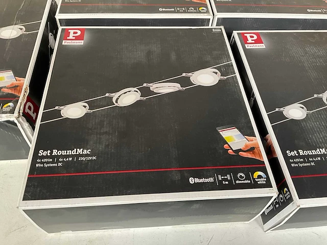 Paulmann roundmac basisset led kabelsysteem 4 x 4w tunable white (5x) - afbeelding 4 van  7