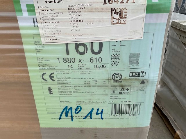 Pavatex soprema pu houtvezelisolatie platen 1880x610x160 (14x) - afbeelding 3 van  3