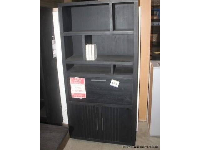 Pavie bergkast 100cm castle black - afbeelding 1 van  2