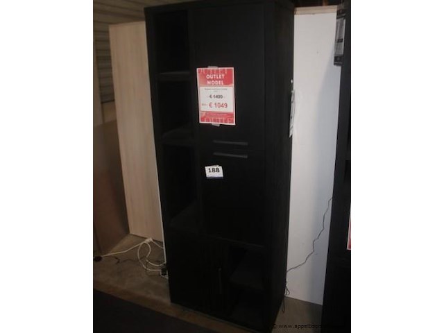 Pavie bergkast 75cm castle black - afbeelding 1 van  2