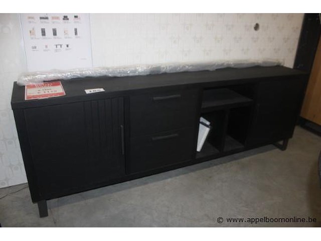 Pavie dressoir 233cm castle black - afbeelding 1 van  2