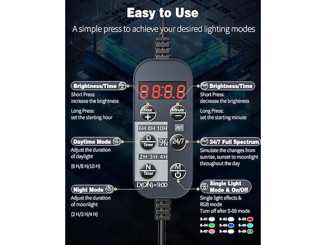 Pawfly aquarium led-verlichting - afbeelding 5 van  6