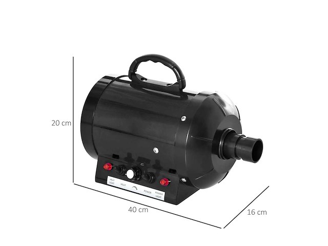 Pawhut professionele föhn trim duster föhn föhn voor honden katten dieren 2800w - afbeelding 3 van  5