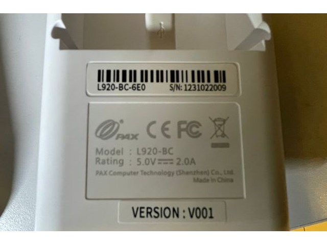 Pax betaalterminal met oplader - afbeelding 4 van  4