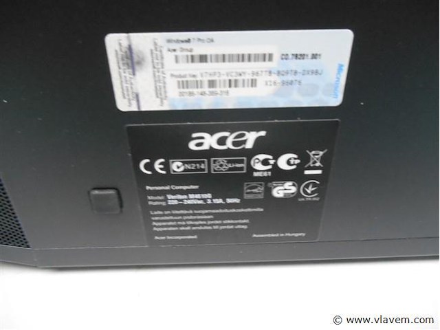 Pc acer veriton m4610g core i5 windouws7 - afbeelding 4 van  4