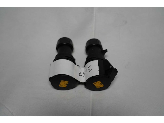 Pce - plug female 110/32/3 - black (2x) - afbeelding 1 van  1