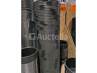 Pe-mortel in ronde pan, zwart ∅ 505 mm 40 liter (5 stuks) - afbeelding 3 van  5