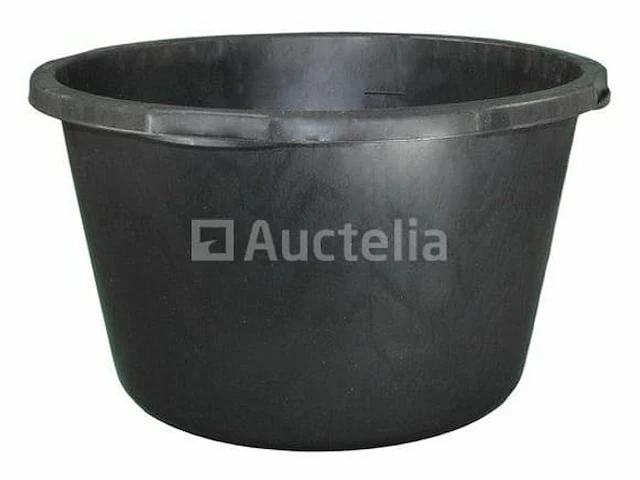Pe-mortel in ronde pan, zwart ∅ 505 mm 40 liter (5 stuks) - afbeelding 4 van  5