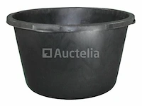 Pe-mortel in ronde pan, zwart ∅ 505 mm 40 liter (5 stuks) - afbeelding 4 van  5