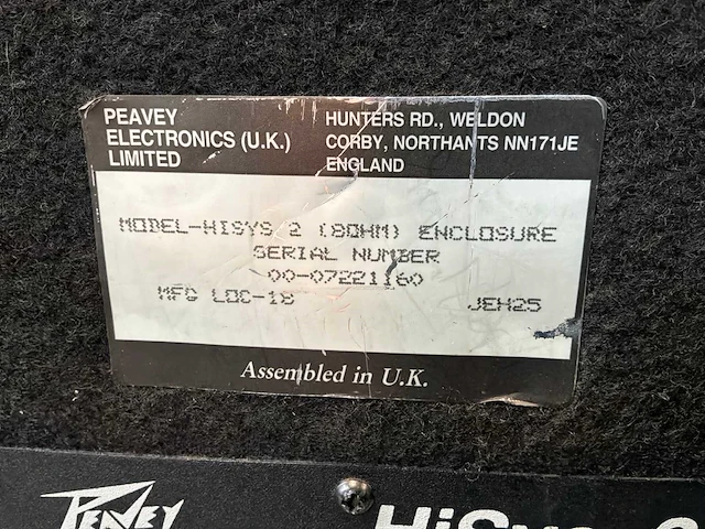 Peavey hisys 2 luidspreker (4x) - afbeelding 3 van  5