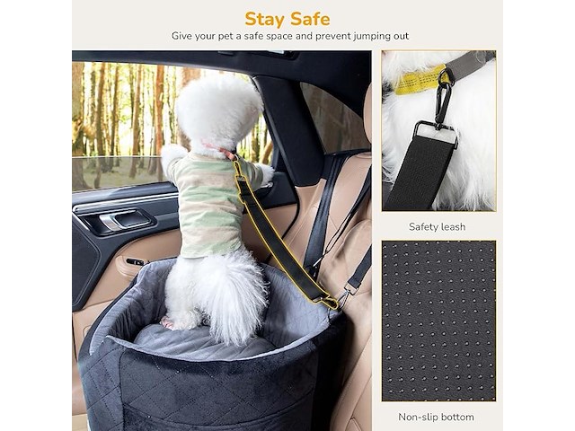 Pecute hondenautostoel voor kleine en middelgrote honden - afbeelding 5 van  5