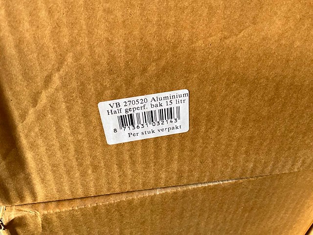 Pedaalemmer aluminium 15 liter (32x) - afbeelding 4 van  7