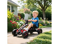 Pedal go-kart voor kinderen, kinder-go-kart van 3 tot 6 jaar met vrijloop - afbeelding 1 van  5