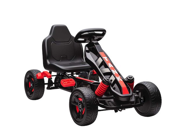 Pedal go-kart voor kinderen, kinder-go-kart van 3 tot 6 jaar met vrijloop - afbeelding 2 van  5